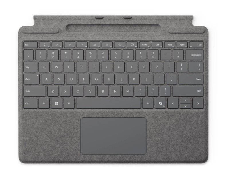 Microsoft Surface Pro (11th Ed) Keyboard with Pen Storage - Platinum (8XA-00238)