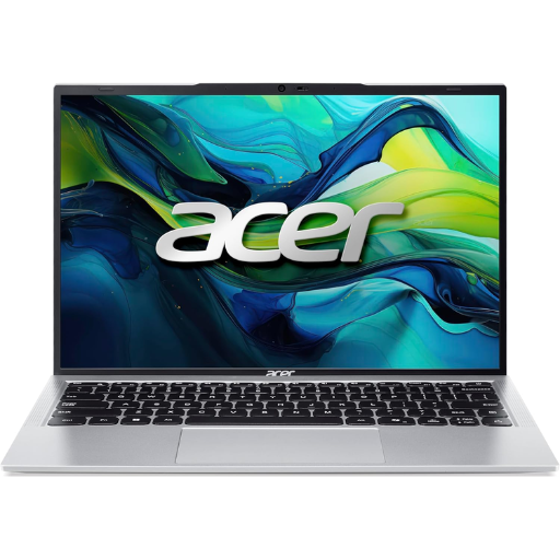 Acer Aspire Lite 14 AL14-32P-370U Laptop | Intel® Core™ 3-N355 Processor, 8GB DDR5 4800MHz RAM, 512GB PCIe NVMe SSD, 14" WUXGA (1920 x 1200) IPS, Intel® UHD Graphics, Windows 11 Home, Office Home 2024 + M365 Basic, Pure Silver