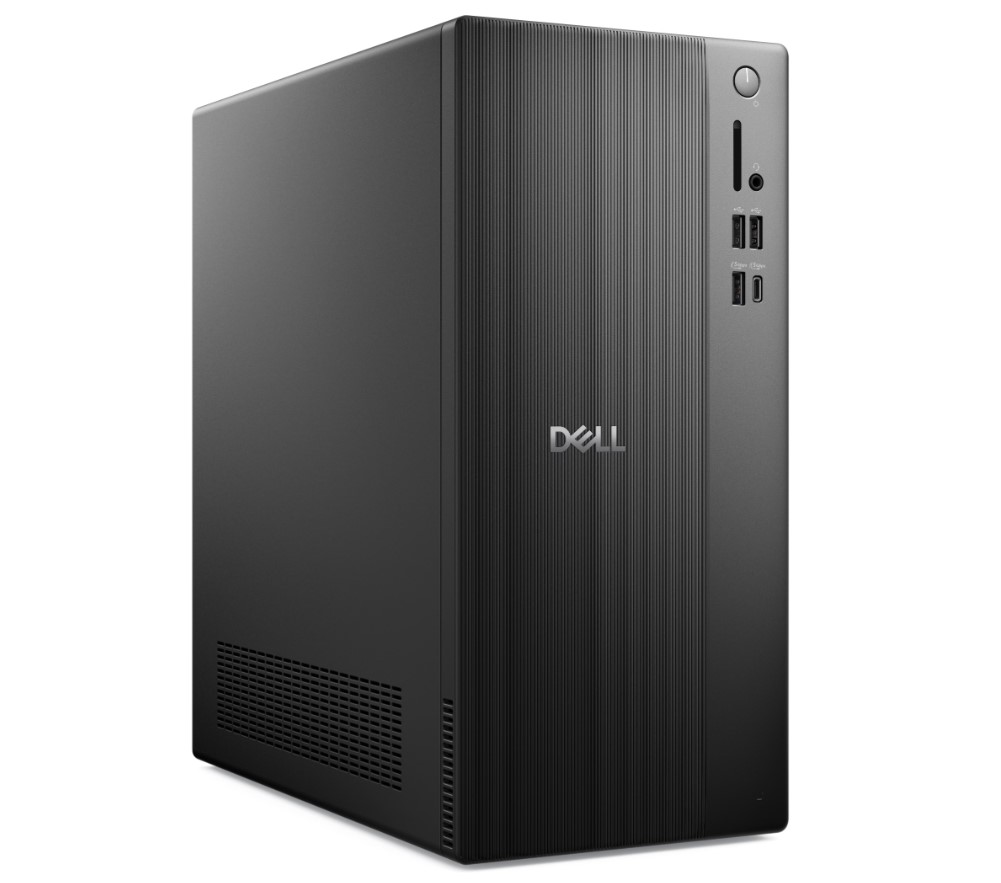 Dell Tower ECT1250 Desktop PC | Intel® Core™ i5-14400 Processor, 16 GB DDR5 5600MHz RAM, 512GB PCIe NVMe SSD, Intel® UHD Graphics, Dell Wired Keyboard & Mouse, DP x1, HDMI x1, DOS