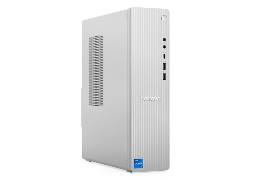 Lenovo IdeaCentre Tower 08IRH9 Desktop PC (90XW005KMI) | Intel® Core i7-13620H, 8GB SODIMM DDR5-5200MHz RAM, 512GB M.2 PCIe SSD, Intel UHD Graphics, USB Calliope Keyboard & Mouse, Wi-Fi 6, 802.11ax 2x2 + BT5.2, 1x HDMI, 1x VGA, M365 Basic + Office Home 2024, Windows 11 Home, Cloud Grey