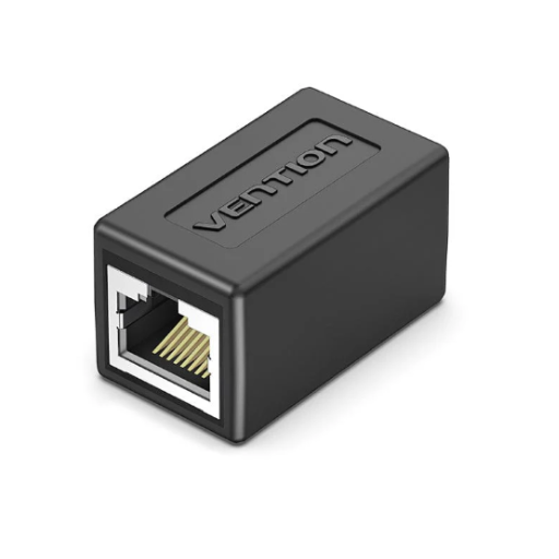 Vention® Cat6 Shielded Inline Keystone Jack Coupler - Black (IPVB0)