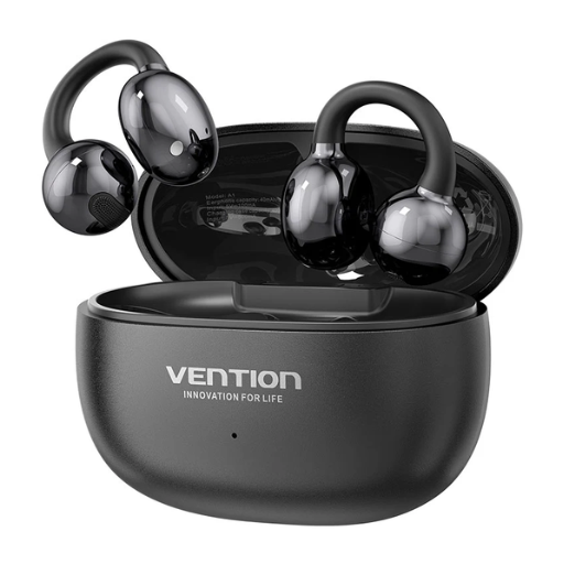 Vention® Echo Clip A11 Pro Clip-On Bluetooth 6.0 Wireless Earbuds - Black (NBWB0-PH) 