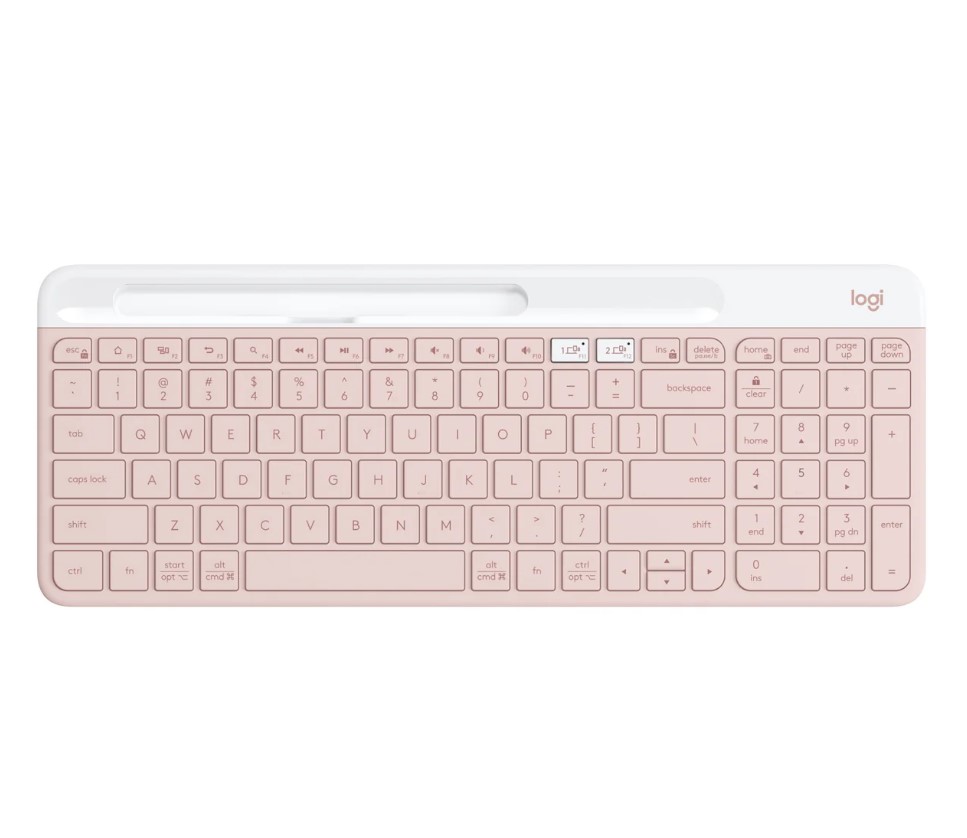 Logitech K580 Slim Multi-Device Wireless Keyboard - Rose (920-011329)