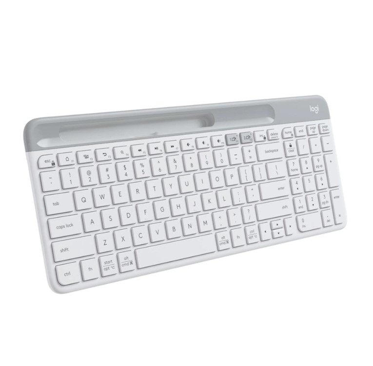 Logitech K580 Slim Multi-Device Wireless Keyboard - Off White (920-009211)