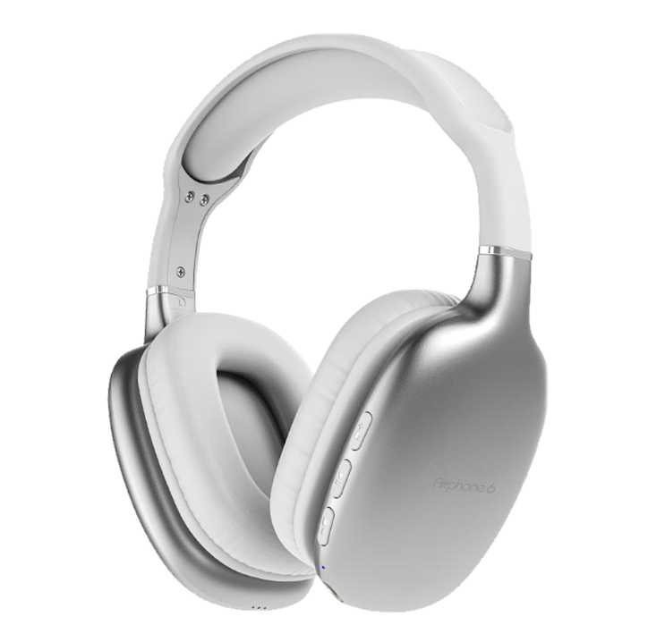 SonicGear Airphone 6 Bluetooth Over-Ear Headphone - Silver