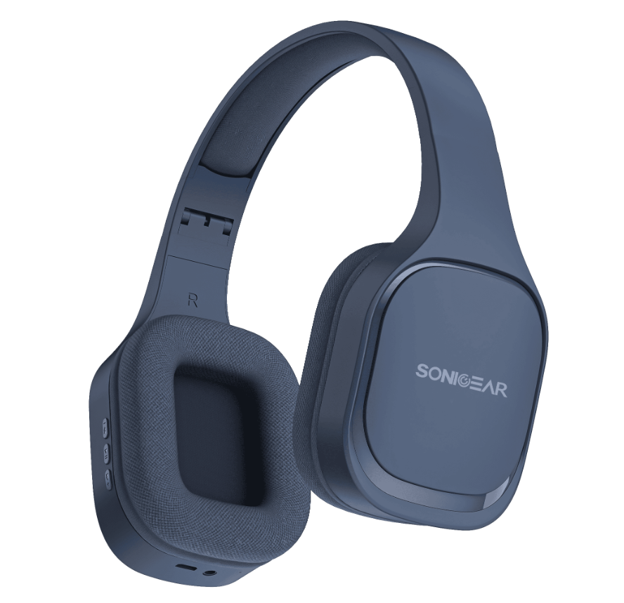 SonicGear Airphone 7 Bluetooth Headphone with Microphone - Navy 