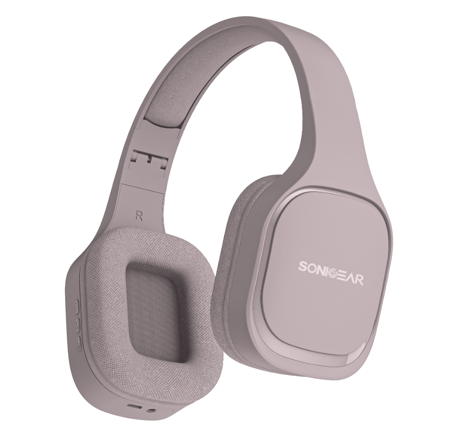 SonicGear Airphone 7 Bluetooth Headphone with Microphone - Mauve