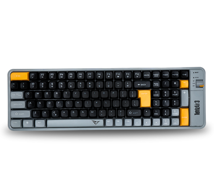 Alcatroz Tetriz Air 3 Bluetooth 5.3 Dual Mode 99 Key Wireless Keyboard - Autumn Black