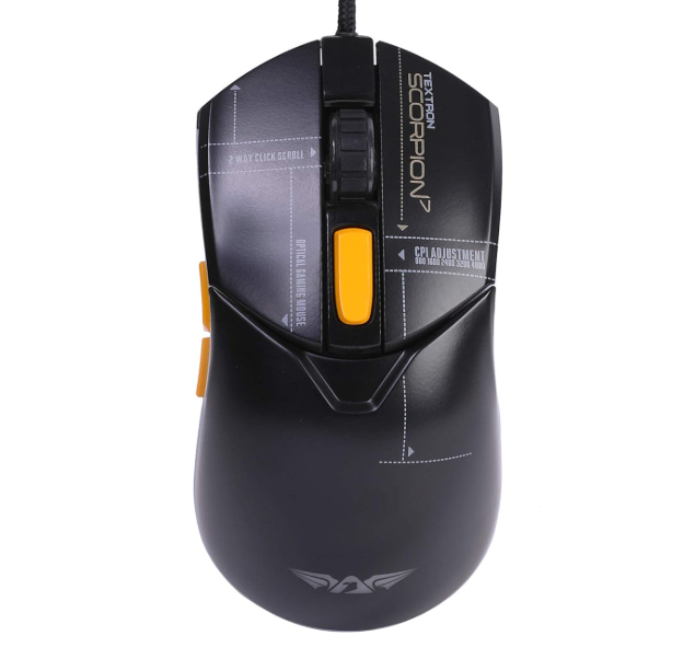 Armaggeddon Textron Scorpion 7 Lite Wired Gaming Mouse - Black 