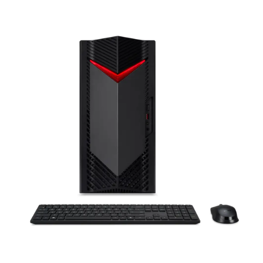 Acer Nitro N50-660-265W11 Gaming Desktop PC | Intel® Core Ultra 7 265F Processor, 16GB DDR5 5600MHz RAM, 512GB PCIe NVMe SSD, NVIDIA® GeForce RTX™ 5060 8GB GDDR7, WiFi 7, Bluetooth 5.1, Wireless Keyboard & Mouse, HDMI x1, DP x3, M365 Basic + Office Home 2024, Windows 11 Home