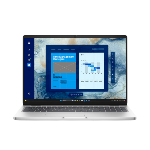 Dell Pro 16 Plus PB16250 Laptop | Intel® Core™ Ultra 7 265U vPro®, 16GB DDR5 5600 MT/s RAM, 512GB PCIe NVMe SSD, 16" FHD+ (1920 x 1200), IPS, 300nits, Integrated Intel® Graphics, DOS, Platinum Silver