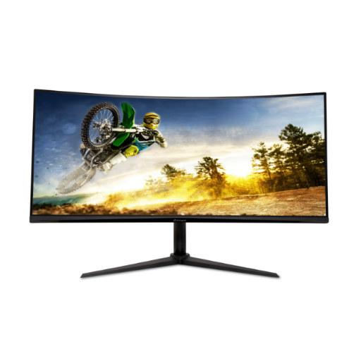 Acer AOPEN 34HC5CU X0bmiiphx 34" 1500R Curved Gaming Monitor | UWQHD (3440x1440), VA, 200Hz, 1ms, 250 nits, HDMI x2, DP x1, Black