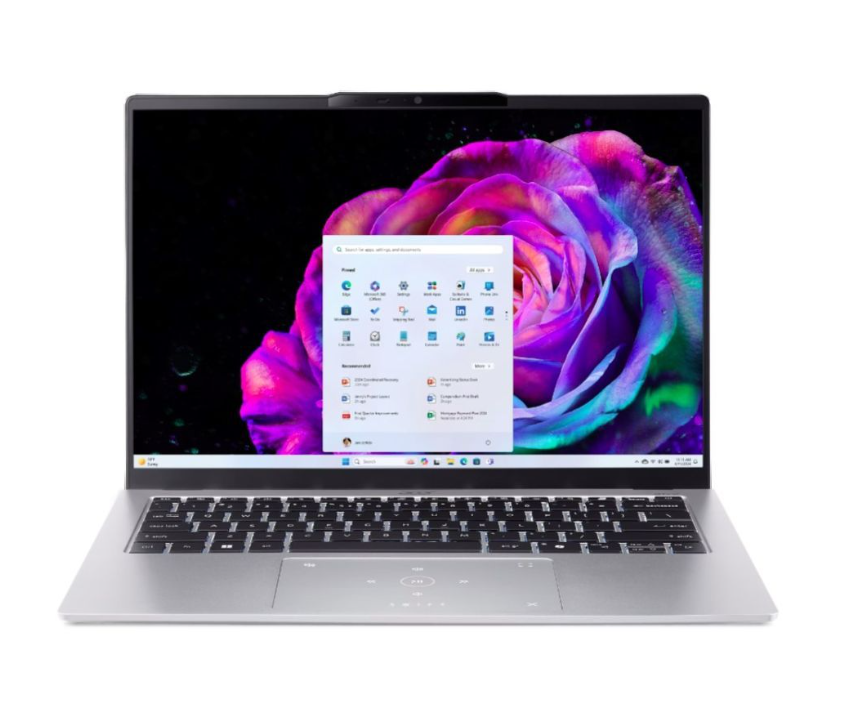 Acer Swift Go 14 SFG14-74-59GG Laptop | Intel® Core™ Ultra 5 225H, 16GB LPDDR5X RAM, 512GB PCIe NVMe SSD, 14" OLED WQXGA+ (2880x1800), Intel® Arc™ 130T Graphics, Office Home 2024 + M365 Basic, Windows 11 Home, Pure Silver