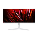 Acer Nitro XZ306C xwmiipphx 29.5" Curved Gaming Monitor | 2560 × 1080 (UW-FHD), VA (Curved 1500R), 200Hz, 1ms, AMD FreeSync Premium, 93% DCI-P3 color gamut, 2 × HDMI, 1 × DisplayPort 1.2, 1 × 3.5mm Audio Out, White