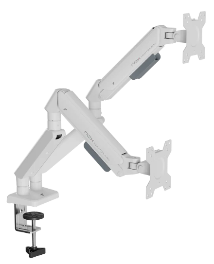 TTRacing NOX Dual Monitor Arm - Light (TTRNXDLMNTAM-001-LG)