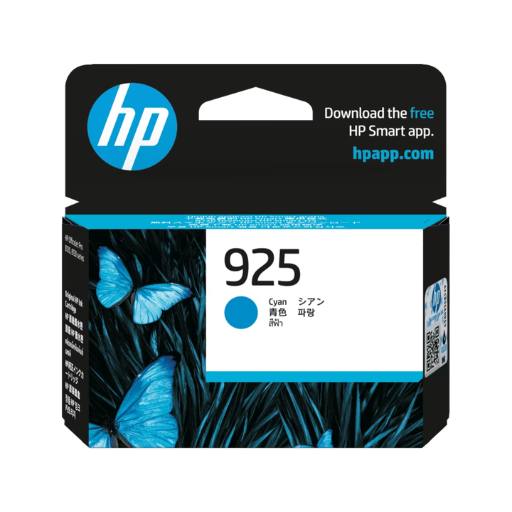 HP 925 Cyan Original Ink Advantage Cartridge (4K0V6PA)