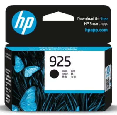 HP 925 Black Original Ink Advantage Cartridge (4K0V9PA)