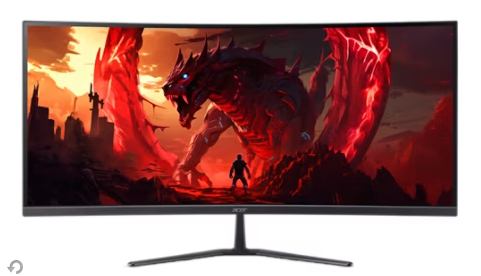 Acer Nitro ED340CUR W0bmiipx 34'' Curved Gaming Monitor | UWQHD (3440 x 1440), VA, 240Hz, HDR10, 250nits, HDMI x 2, DP x 1, Black 