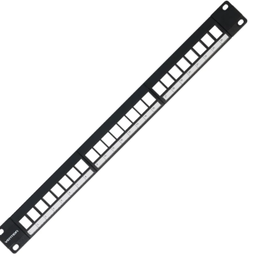 Vention Blank Keystone (unloaded) 24 Port Patch Panel (KGCB0)