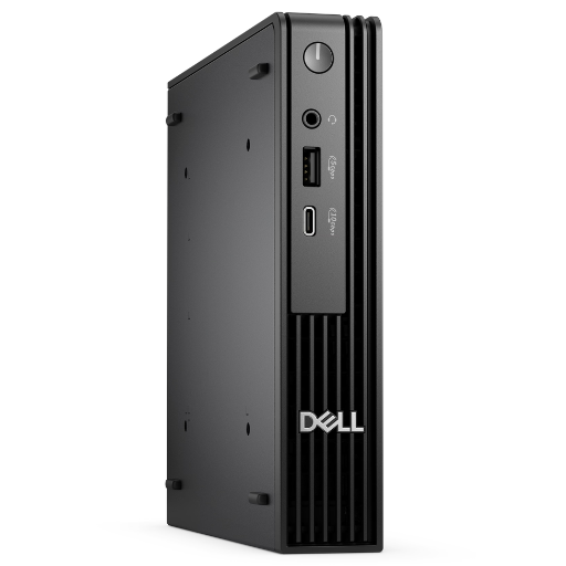 Dell Pro Micro QCM1250 Desktop PC | Intel® Core™ Ultra 5 235T, 8GB DDR5 5600 MT/s RAM, 512GB PCIe NVMe SSD, Wi-Fi 6E AX211, 2x2, 802.11ax, Bluetooth, Dell Wired Keyboard & Mouse, HDMI x1, DP x1, DOS