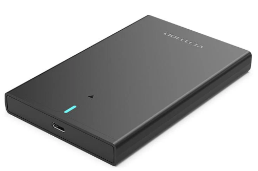 Vention® 2.5" SATA Hard Drive Enclosure (USB 3.1 Gen 2-C) Black (KPBB0) 