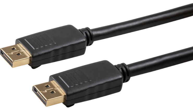DP Male to Male Cable 1.5m Black