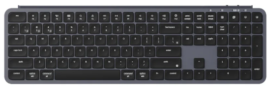 Keychron B6 Pro Ultra Slim Bluetooth Wireless Keyboard - Space Gray (B6P-K1)