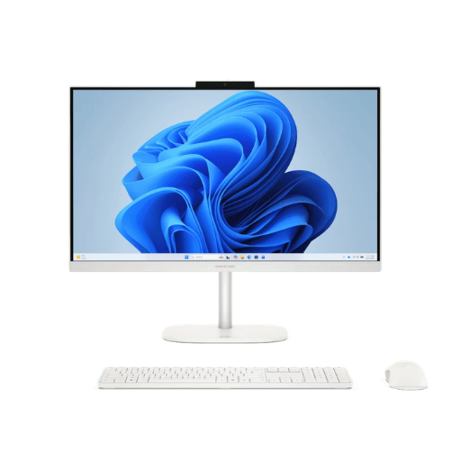 HP OmniStudio 24-cv0005d All-in-One Desktop PC (D4RL7PA) | AMD Ryzen™ 5 7540U, 16GB DDR5 5600 MHz RAM, 512GB PCIe® NVMe SSD, 23.8" FHD (1920 x 1080), IPS, 100Hz, AMD Radeon™ Graphics, Wi-Fi 7, Bluetooth® 6.0, M365 Basic + Office Home 2024, Windows 11 Home, White