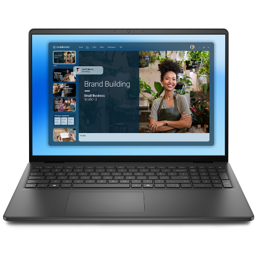 Dell 16 DC16250 Laptop | Intel® Core™ 5 120U, 16GB DDR5 5200MT/s RAM, 512GB PCIe NVMe SSD, 16" 2K (1920x1200), IPS, Intel® Graphics, Windows 11 Home, M365 Basic + Office Home 2024, Carbon Black