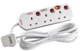 SELAMAT 5 Gang Trailling Socket c/w 5 Meters Power Cord - MA1185-5M