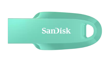 SanDisk 128GB Ultra Curve 3.2 Flash Drive USB Type-C Flash Drive, Absinthe Green (SDCZ550-128G-G46G)