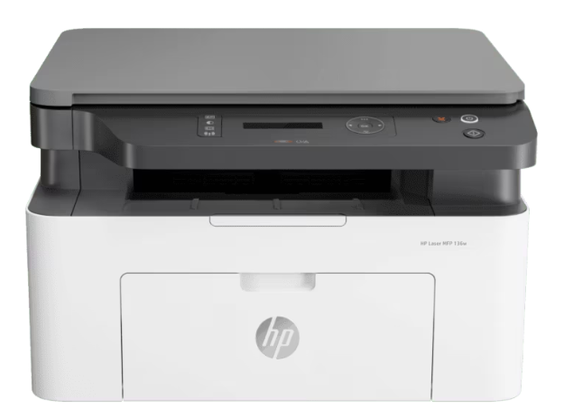 HP Laser MFP 136W Printer (4ZB86A) | Functions: Print, Scan, Copy; Print Speed: 21 ppm; 1200 x 1200 dpi; Wireless, USB 2.0; Replacement toner: HP 110A