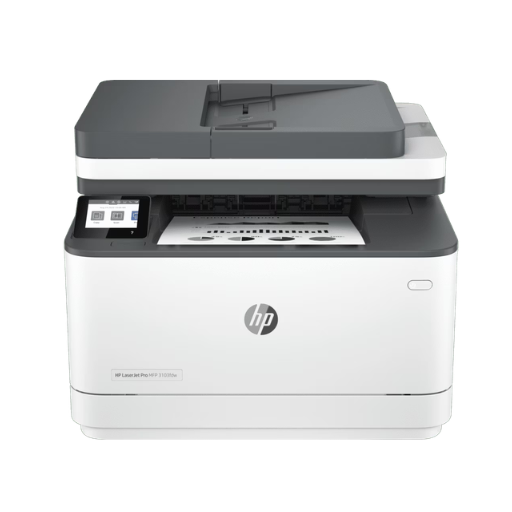HP LaserJet Pro MFP 3103fdw (3G632A) | Functions: Print, Copy, Scan, Fax; Print Speed: Up to 33ppm; Duplex; Duty Cycle: Up to 50,000 Pages; Connectivity: Ethernet, USB 2.0, Wi-Fi; Toner: HP 145A 