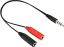 3.5mm Male to Dual 3.5mm Female Headset Splitter