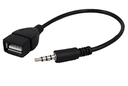 Audio Converter Adapter USB Female to AUX 3.5mm Male Jack