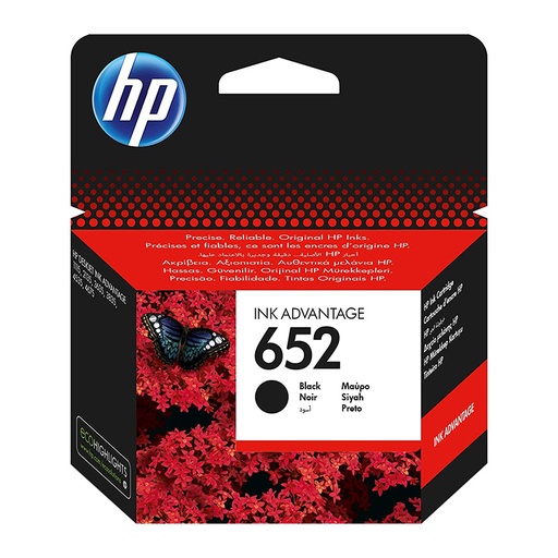 [CTG1617] HP 652 Black Original Ink Advantage Cartridge