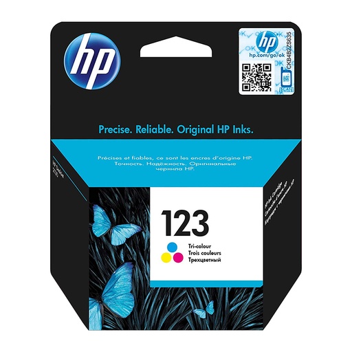 [CTG1707] HP 123 Tri-color Original Ink Cartridge (F6V16AE)