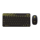 Logitech MK240 Nano Wireless Keyboard & Mouse Combo - Black-Chartreuse (920-008202)