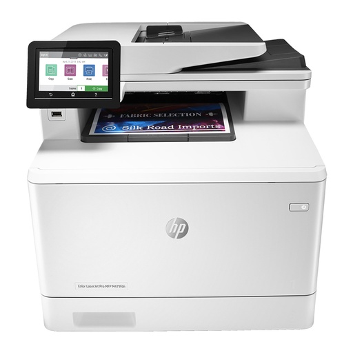 [PRT1026] HP Color LaserJet Pro MFP M479fdn - Functions: Print, copy, scan, fax, email, Print speed letter: Up to 28 ppm (black and color), Auto duplex printing; Scan to email; 50-sheet ADF; 2 paper trays (standard), Toner: HP 415A