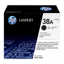 HP 38A Black Original LaserJet Toner Cartridge, Q1338A