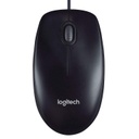 Logitech M90 Wired USB Mouse Black (910-001795)
