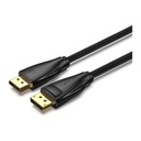 Vention® Cotton Braided DP Male to Male Cable 5M Black (HCCBJ)