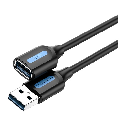 [CBL1173] Vention® USB 3.0 A Male to A Female Extension Cable 3M Black PVC Type (CBHBI)