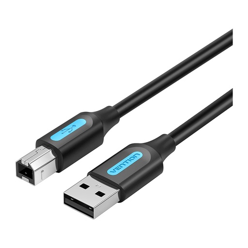 [CBL1177] Vention® USB 2.0 A Male to B Male Cable (Printer Cable) 1M Black PVC Type (COQBF)