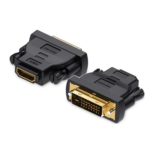 [CON266] Vention® DVI(24+1) Male to HDMI Female Adapter Black (ECDB0)