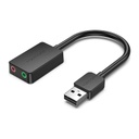 Vention® 2-port USB External Sound Card 0.15M Black (CDYB0)