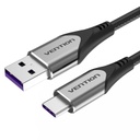 Vention® USB 2.0 A Male to C Male Cable 0.5M Black PVC Type (COKBD)