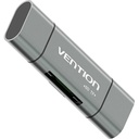 Vention® USB3.0 Multi-function Card Reader Gray Metal Type (CCHH0)