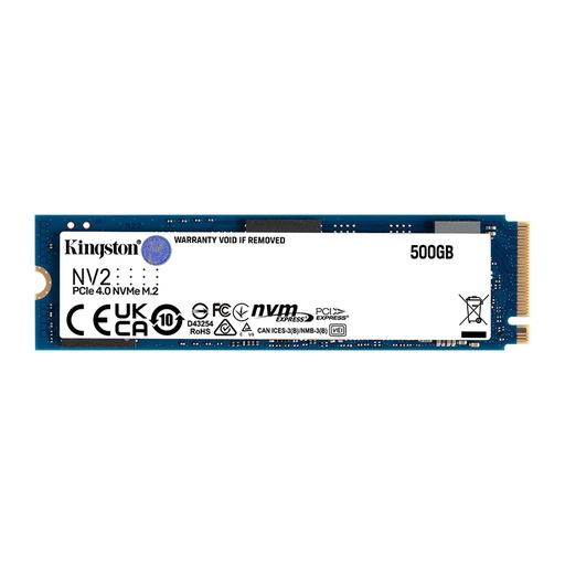 [HDD1208] Kingston NV2  NVMe™ PCIe 4.0 Gen 4x4 M.2 2280 SSD 500GB - SNV2S/500G