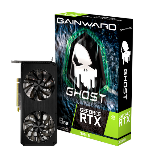 [VGA372] Gainward GeForce RTX™ 3060 Ti Ghost 8GB (3x DisplayPort, 1x HDMI) - (NE6306T019P2-190AB)